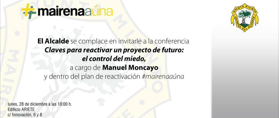 Invitación conferencia para emprendedores Manuel Moncayo 28 de diciembre