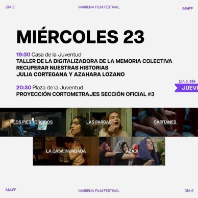 ¡Sacad la agenda que ya está aquí la programación del Mairena Film Festival!  Del 18 al 26 de octubre Mairena del Aljarafe se llena de cine. Una semana llena de los mejores planes- cortometrajes, conciertos, (4)