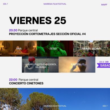 ¡Sacad la agenda que ya está aquí la programación del Mairena Film Festival!  Del 18 al 26 de octubre Mairena del Aljarafe se llena de cine. Una semana llena de los mejores planes- cortometrajes, conciertos, (6)